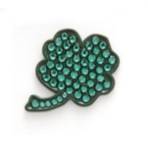 NWT Bonjoc Swarovski Crystal Ball Marker. Clover.